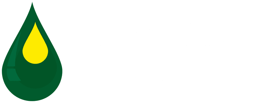 Cape Cod Biofuels logo featuring a green and yellow droplet design, representing automatic heating oil delivery services in Cape Cod and Plymouth County.
